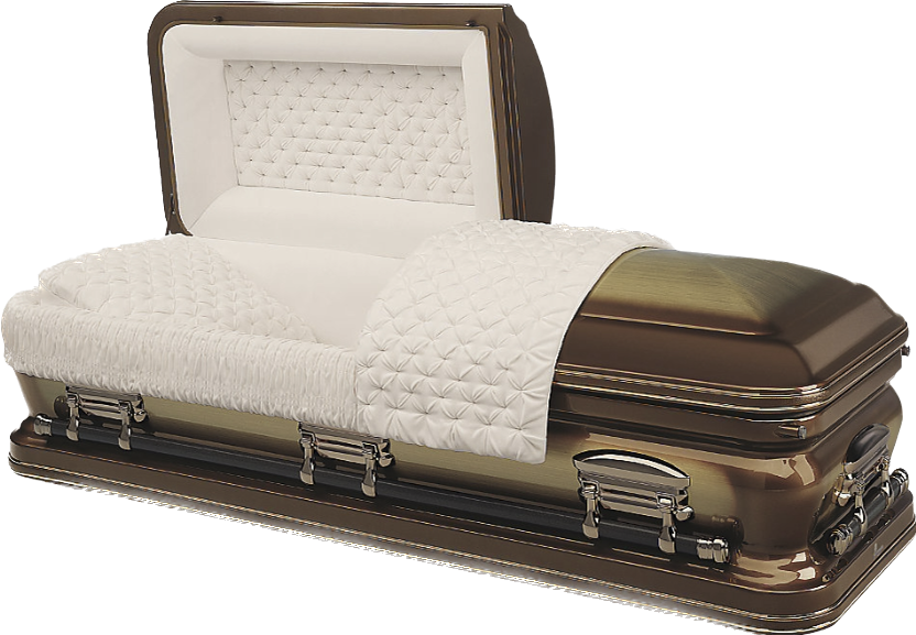16 Gauge Copper Brushed Bronze Casket
