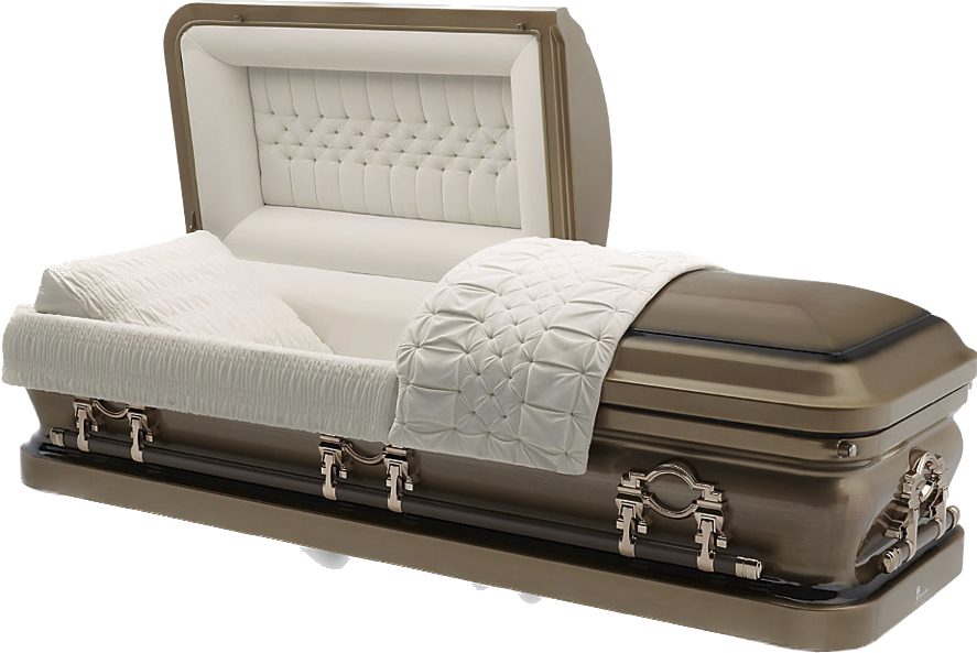 16 Gauge Champagne Velvet Casket