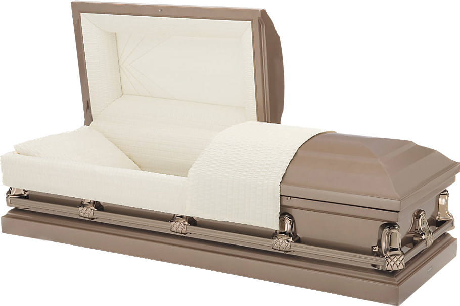 Copper Casket with Copper Hardware